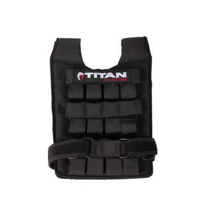 Titan Fitness Elite Series 50 LB Adjustable Weight Vest, (20) 2.5 LB Ingots - Image 1 of 4