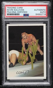 1988 Wonderama NWA Kevin Sullivan #114 PSA/DNA Certified Encased Auto