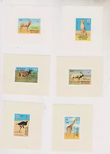 NIGER 1978, FAUNA, animales WWF conjunto de pruebas individuales, montado sin montar o nunca montado # - Imagen 1 de 1