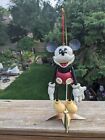 articulated vintage disney mickey mouse marionette toy with stand Unique Resin