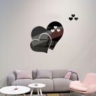 Elegant Acrylic Love Mirror Set Wall Stickers for Bedroom/Living Room decor