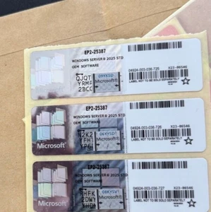 Windows Server Standard 2025 – 64BIT – 1PK (Mehrsprachig) – Lizenzaufkleber OEM - Bild 1 von 1