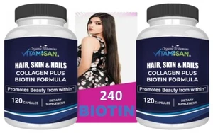 Life Hair, Skin & Nails for Men and Women with Biotin Vitamin Made USA 120 - Picture 1 of 5