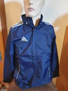 Adidas REGEN Jacke CORE 11 mit ABNEHMBARER Kaputze GR.164 Regenjacke - Bild 1 von 6