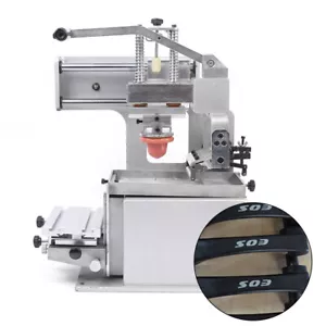 Dia. 3,5" Tintenbecher Tampondruckmaschine Manuelle Presse Drucker mit 1 Stück Gummipad - Bild 1 von 14