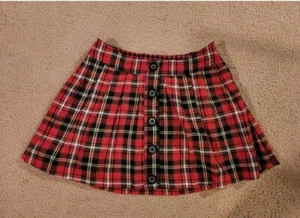 Plaid Jusice Skirt - Picture 1 of 3