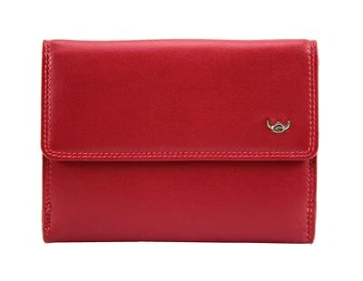 Golden Head Polo RFID Protect Ladies Purse Wallet Geldbörse Red Rot