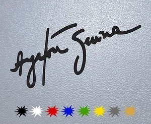 STICKER PEGATINA DECAL Ayrton Senna Signature - Picture 1 of 2
