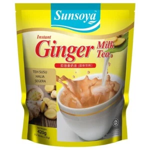 SunSoya Instant Ingwer Milchtee Teh Susu Halia Segera (35g x 12 Beutel) - Bild 1 von 6