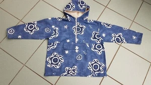 Jungen Schlupfjacke Kapuze Baumw. Neuwertig Gr. 128 in Blau/Weiß von Mondonafa - Bild 1 von 7