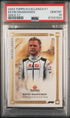 2023 Topps Eccellenza F1 Formula 1 - Kevin Magnussen  1/1 Gold - HAAS PSA 10 - Image 1 of 3