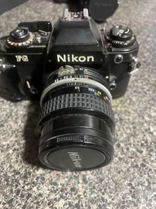 Nikon FG (Black) w 50mm Lens - SLR Camera w complete Set Up - *TESTED & WORKS* - Picture 1 of 8