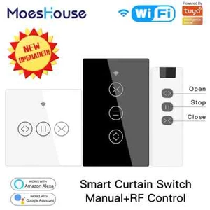 Smart WiFi Switch for Electric Curtain Blind Roller Shutter Touch Control US/EU - Picture 1 of 25