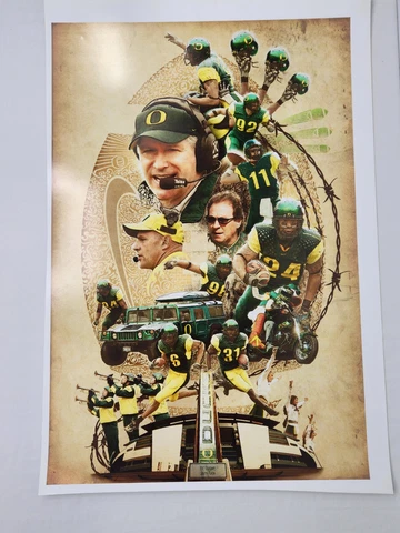 2006 Oregon DUCKS Football POSTER Bellotti COACHES COLLAGE  Ngata    18 x 26 Cover