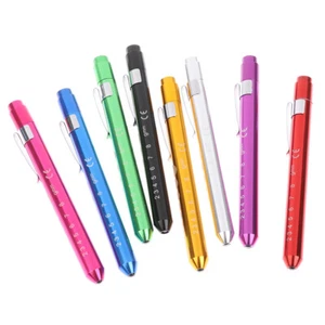 LED Flashlight Work Light First Aid Pen Light Torch Lamp Pupil Gauge Measuremexb - Imagen 1 de 27