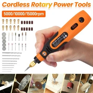 48pcs Cordless Rotary Tool Mini Electric Rotary DIY Grinder with Variable Speed - Picture 1 of 11