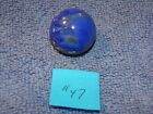Estate Find Shooter Marble, Blue And Grayish Swirl Color, Lot #47