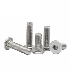 Viti a testa piatta ultrasottile in acciaio inox M3 M4 M5 M6 M8 5-50 mm - Foto 1 di 8