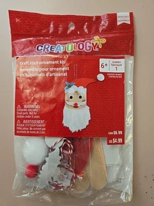 CHRISTMAS SANTA CREATOLOGY CRAFT STICK ORNAMENT KIT - Picture 1 of 2