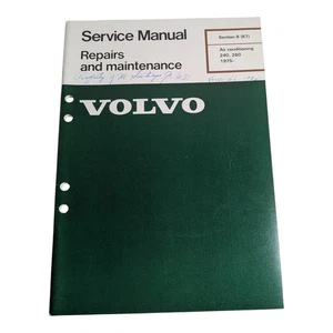 OEM Volvo Air Conditioning 240 260 1975 Service Manual TP 30461/1 - Picture 1 of 4