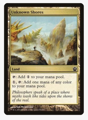 Unknown Shores | MTG THS Magic | EDH Commander Land Mana Fixing | LP - Image 1 of 4