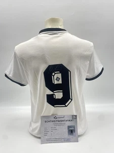 DFB Trikot Horst Hrubesch signiert COA Deutschland Autogramm M - Picture 1 of 7