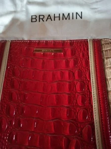 Genuine Leather Brahmin Cross Body Bag, New - Picture 1 of 8