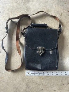 Vintage Cosmopolitan Umhängetasche Schultertasche schwarz Leder - Bild 1 von 4