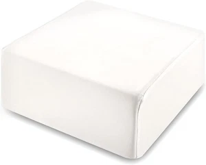 Almohada de espuma viscoelástica Cube para durmientes laterales (14"x14"x6" grande 14"x14"x6", blanca - Imagen 1 de 8