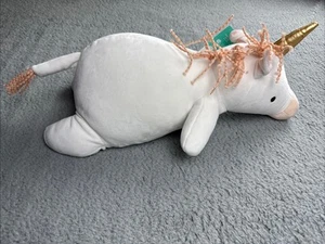 Pillowfort Unicorn Weighted Plush Kids' Throw Pillow White - Picture 1 of 6