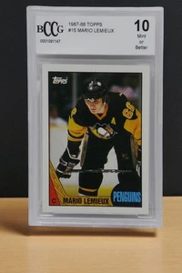 1987-88 Topps #15 Mario Lemieux Penguins ๐ฅ Beckett 10 MINT - Picture 1 of 6