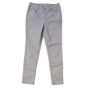 Ruff Hewn Gray Pants Geometric Pattern Skinny Leg Womens Size 10 - Picture 1 of 8