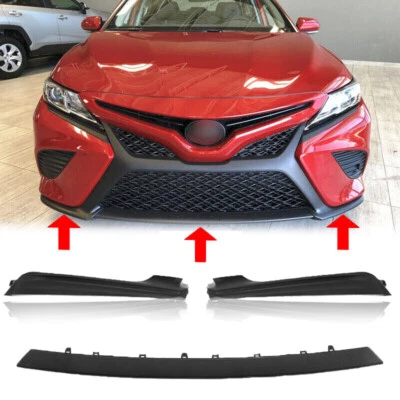 Moldura inferior de la rejilla del labio del parachoques delantero para Toyota Camry SE XSE 2018-2020 Foto 1 de 4