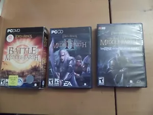 LOTR Battle For Middle Earth 1 & 2 II +Rise of The Witch-King + Boxes & Manuals - Picture 1 of 7