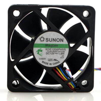 Sunon KDE1205PHVX DC12V 1.9W 4 Pin Case/CPU Cooling Fans 50x50x15mm - Image 1 of 4