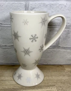 Whittard Of Chelsea Tall Hot Chocolate Latte Mug Snowflake Pattern Design - Picture 1 of 7