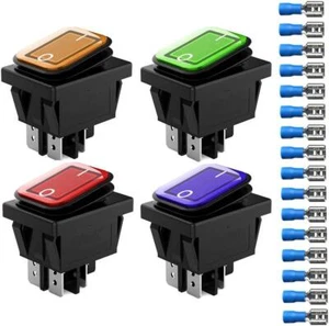 Interruptor Basculante Dpst Impermeable De 4 Pines Y 2 Posiciones, 110 V-220 V C - Picture 1 of 6