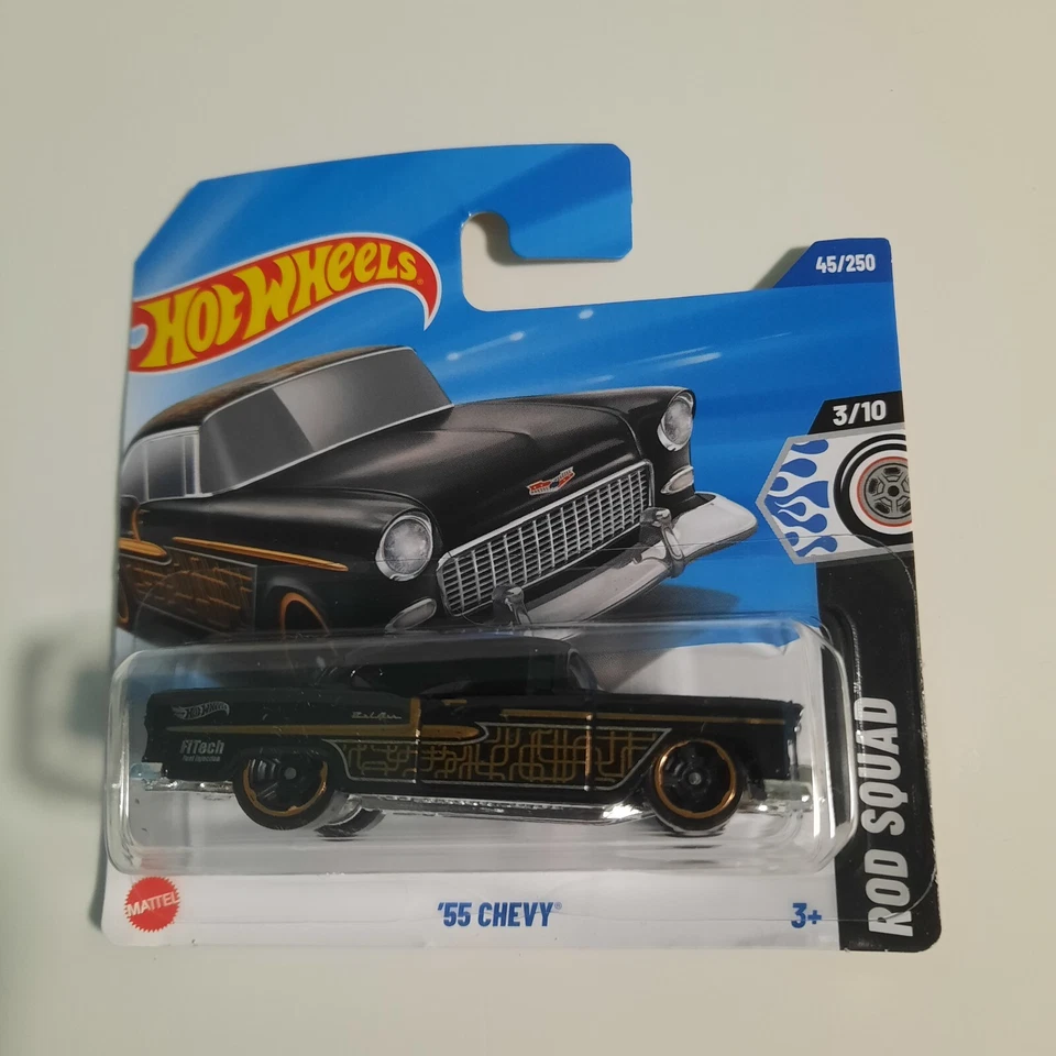Hot Wheels Mattel 2025 '55 Chevy 45/250 HW Rod Squad 3/10 - Immagine 1 di 1