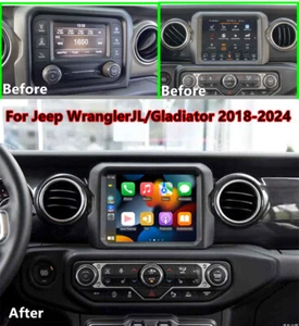 8.4" For 2018-24 Jeep Gladiator Wrangler JL Carplay 4+32GB Stereo Radio GPS Wifi - Bild 1 von 23