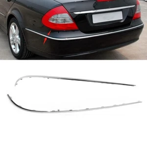 2Pcs Chrome Car Rear Bumper Trim Strip for Mercedes-Benz E-Class AMG W211 06-08 - Picture 1 of 8