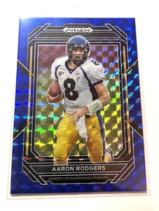 Jets Aaron Rodgers Mint 2023 Panini Prizm Draft Blue Finite Prizm #03/89 - Picture 1 of 2