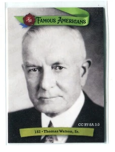 Autógrafos históricos HA 2021 Famous Americans Green #182 Thomas Watson, Sr. - Imagen 1 de 1