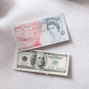 10 Bundles 1:12 Dollhouse Miniature Play Money Banknotes Decor for Accessor _yi - Picture 1 of 14