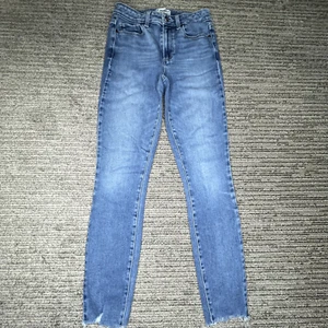 Paige Size 25 Girls Youth Jeans Jegging Cut Off Hoxton Ankle Mid Rise Blue Denim - Picture 1 of 12