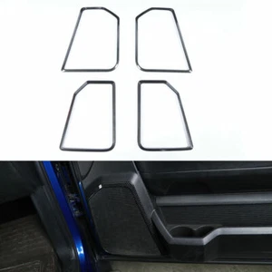 Marco de cubierta de altavoz de puerta interior para Dodge Ram 1500 2010-2017 fibra de carbono - Imagen 1 de 7