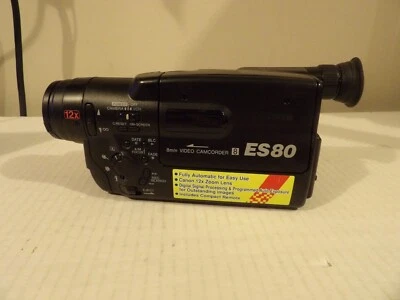 Grabadora de video de bolsillo Canon ES80 de colección 8 mm 12X SOLO PIEZAS Foto 1 de 4