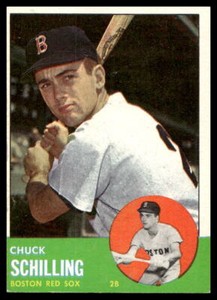 1963 Topps #52 Chuck Schilling  Boston Red Sox EX-EXMINT