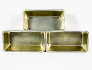 3 Vintage Fox Mini Laib Pfannen 6" x 3" x 2" Aluminium Made in USA - Bild 1 von 4