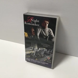 A Night To Remember (VHS, 1958) True Story - Black & White - Brand New - Picture 1 of 11