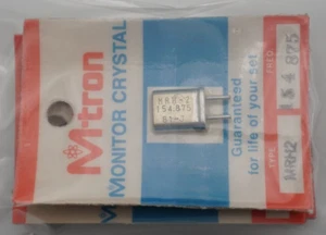 Vintage NOS M-tron Monitor Crystal Typ MRH2 Kanał 154,875 NOWY w opakowaniu - Zdjęcie 1 z 1